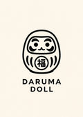 Daruma Doll Icon Japanese Poster