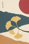 Icho Ginkgo Setouchi Japanese inspired poster print for modern wall decor