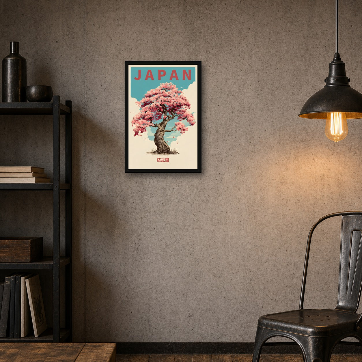 Japan Poster, Japanese Travel Wall Art, Asian Decor Print - 2x3 room mockup