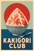 Kakigori Club Japanese Retro Poster Print