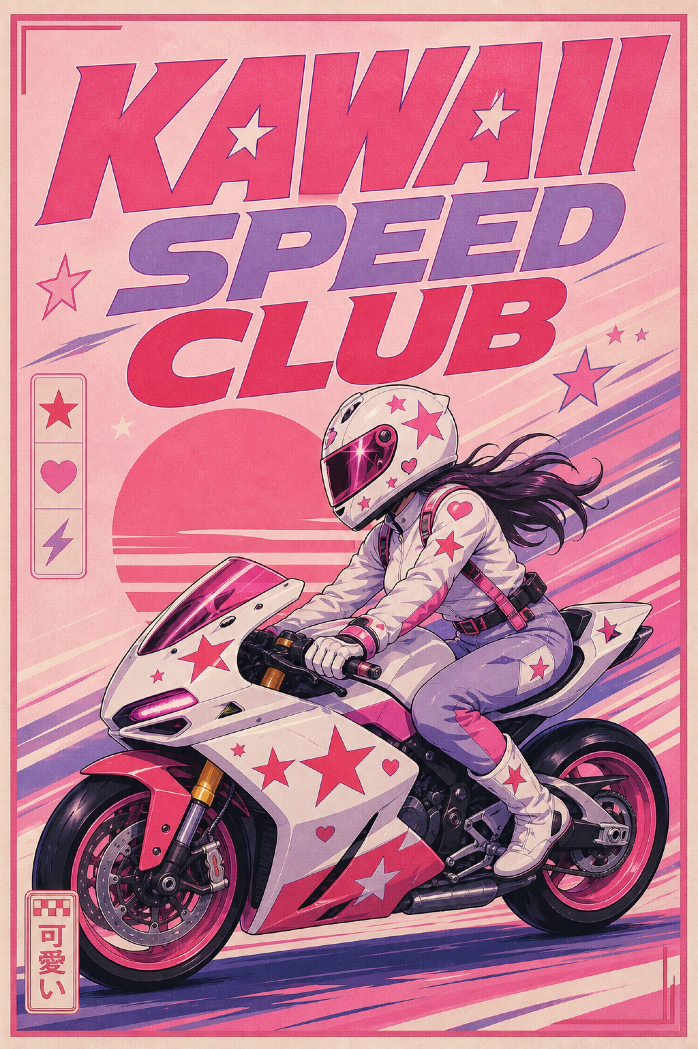 Kawaiispeedclub Japanese Retro Poster Print