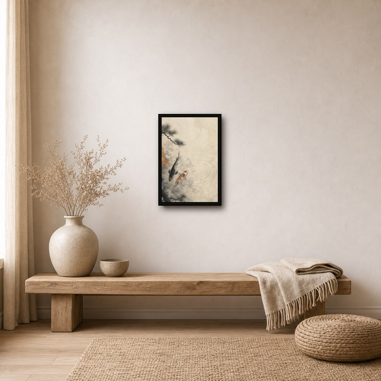 Koipinemoon 01 Left Japanese Retro Poster Print - 2x3 room mockup