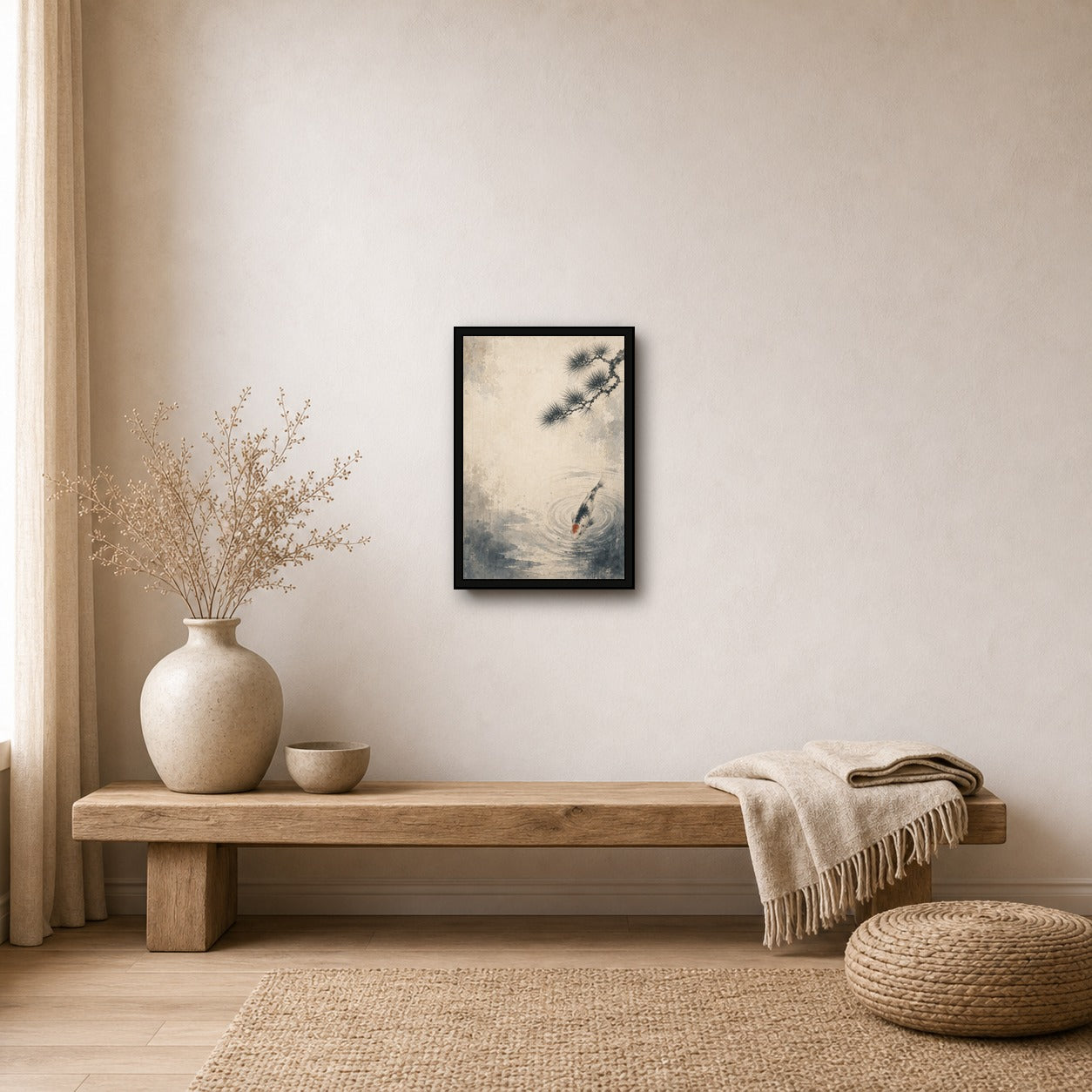 Koipinemoon 03 Right Japanese Retro Poster Print - 2x3 room mockup