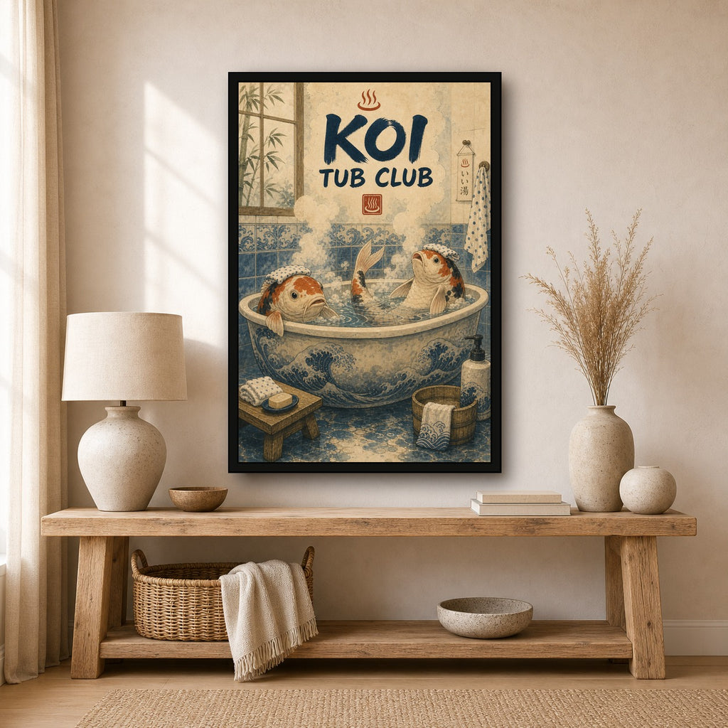 Koitubclub Japanese Retro Poster Print - 2x3 room mockup