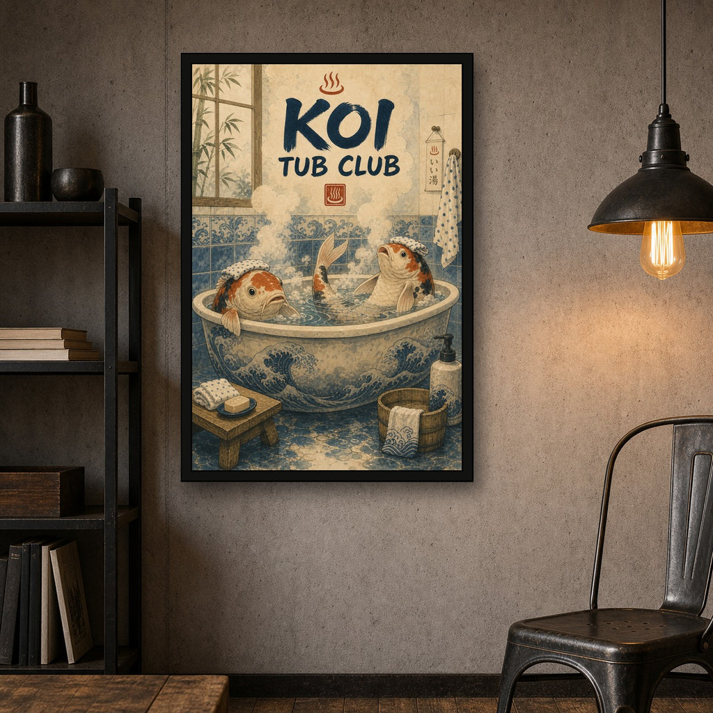 Koitubclub Japanese Retro Poster Print - 2x3 room mockup