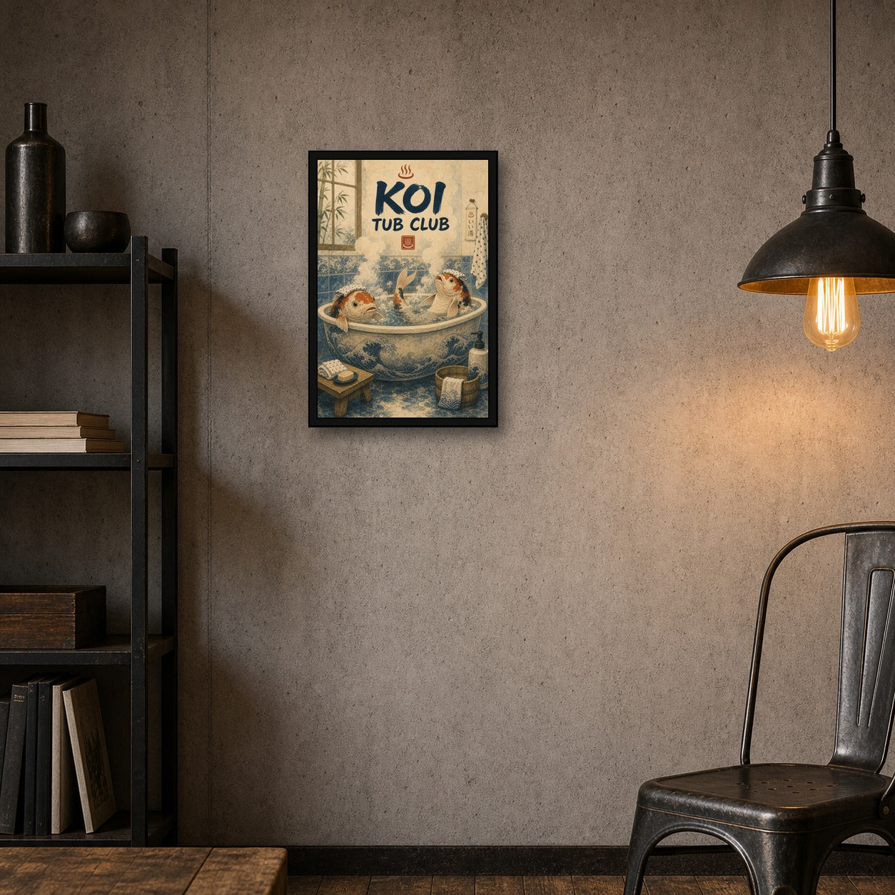 Koitubclub Japanese Retro Poster Print - 2x3 room mockup