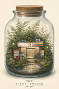Konbiniterrarium Logo Japanese Retro Poster Print