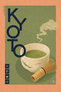 Kyoto Matcha Tea Japanese inspired poster print for modern wall decor
