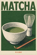 Matcha Green Poster Japanese Retro Poster Print