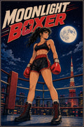 Moonlightboxer Japanese Retro Poster Print