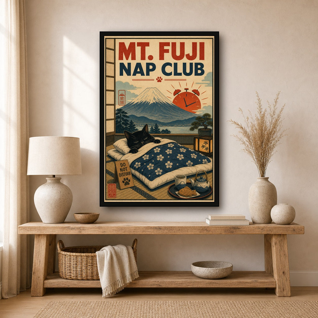 Mtfujinapclub Japanese Retro Poster Print - 2x3 room mockup