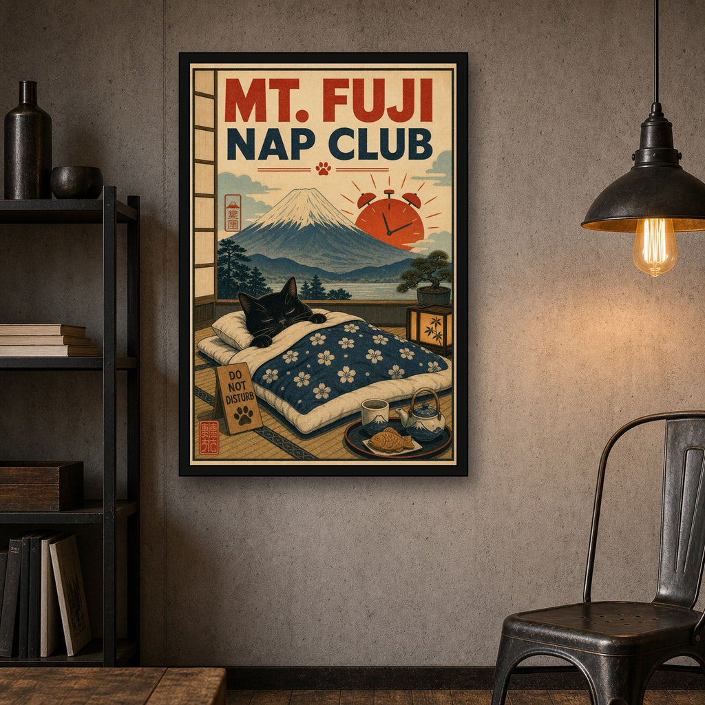Mtfujinapclub Japanese Retro Poster Print - 2x3 room mockup