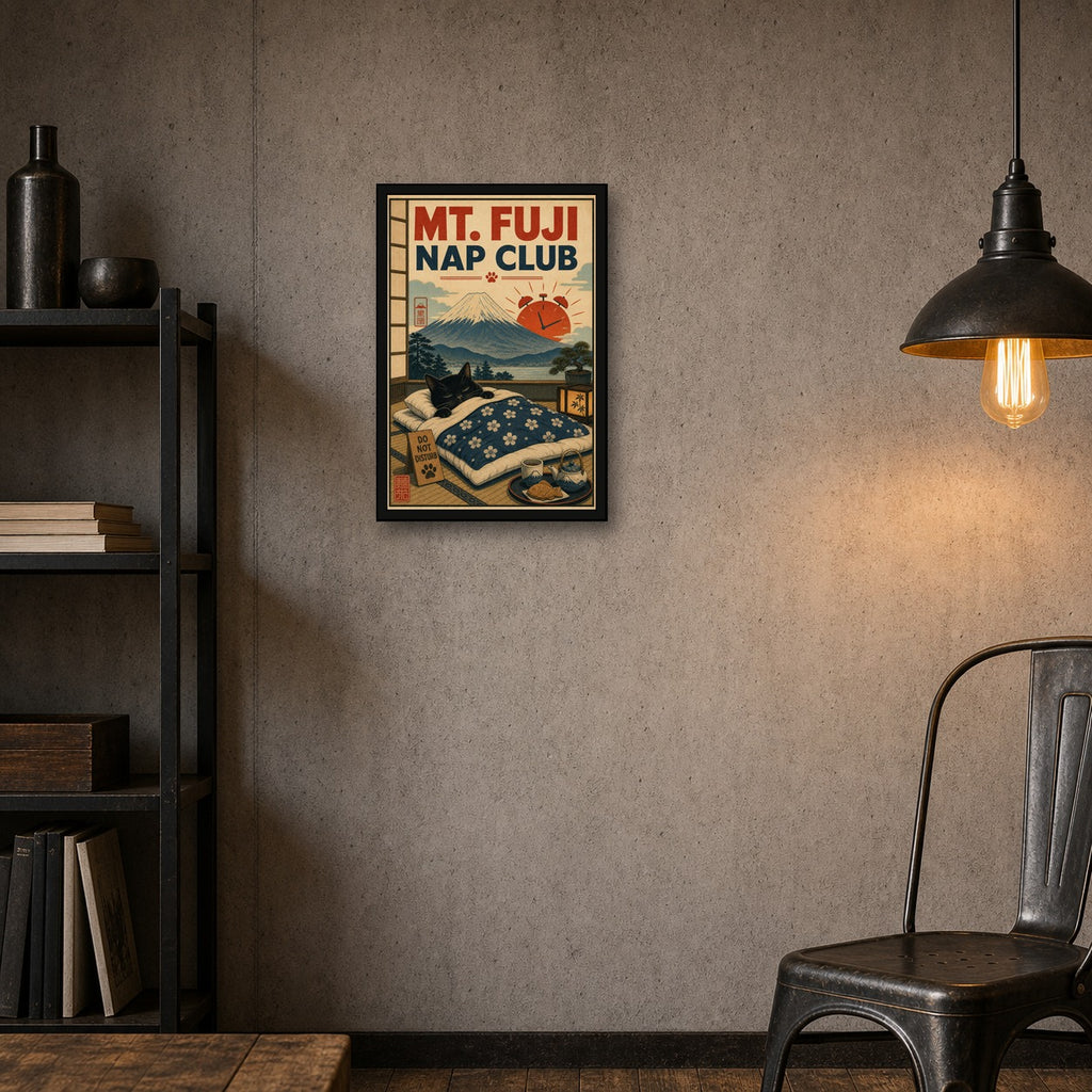 Mtfujinapclub Japanese Retro Poster Print - 2x3 room mockup