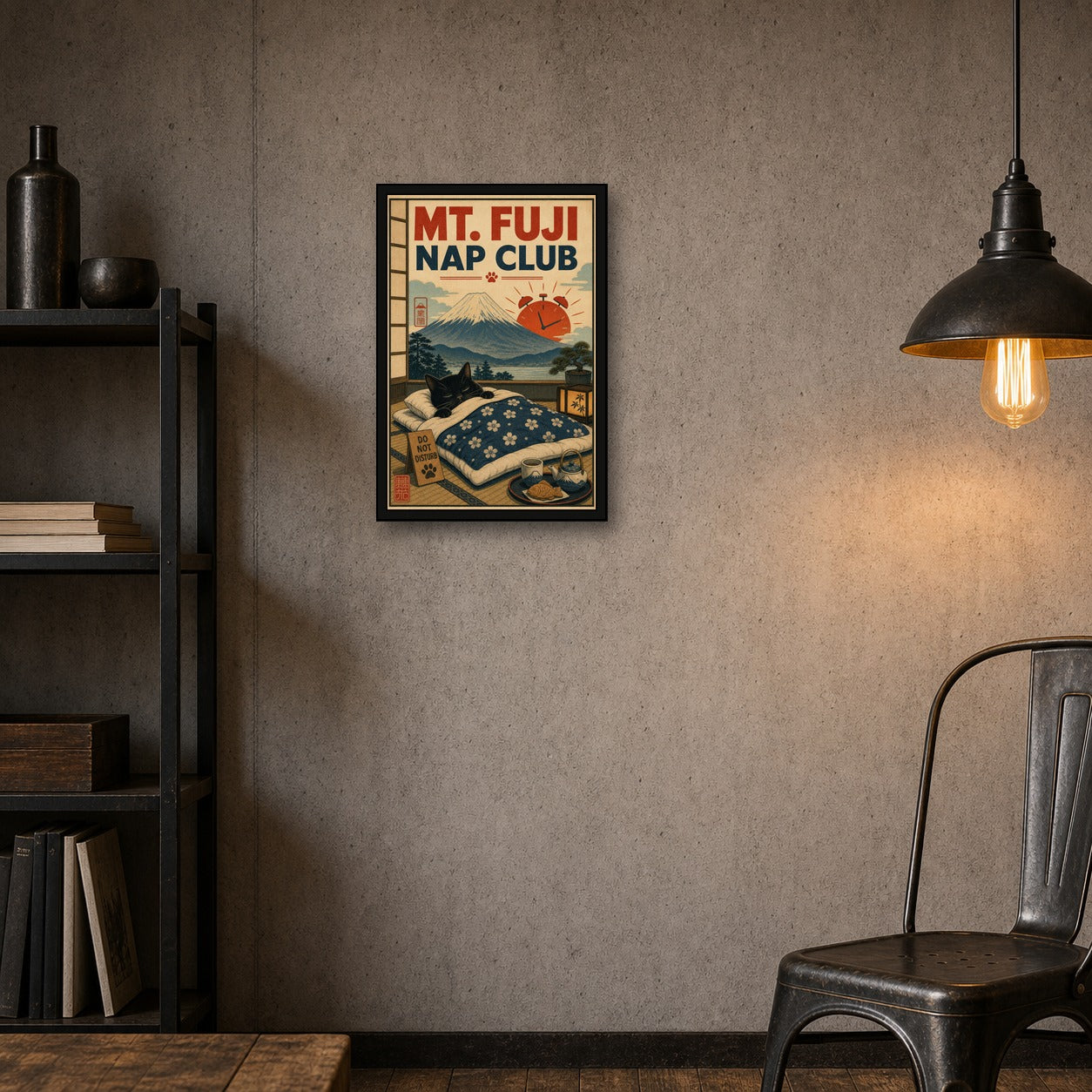 Mtfujinapclub Japanese Retro Poster Print - 2x3 room mockup