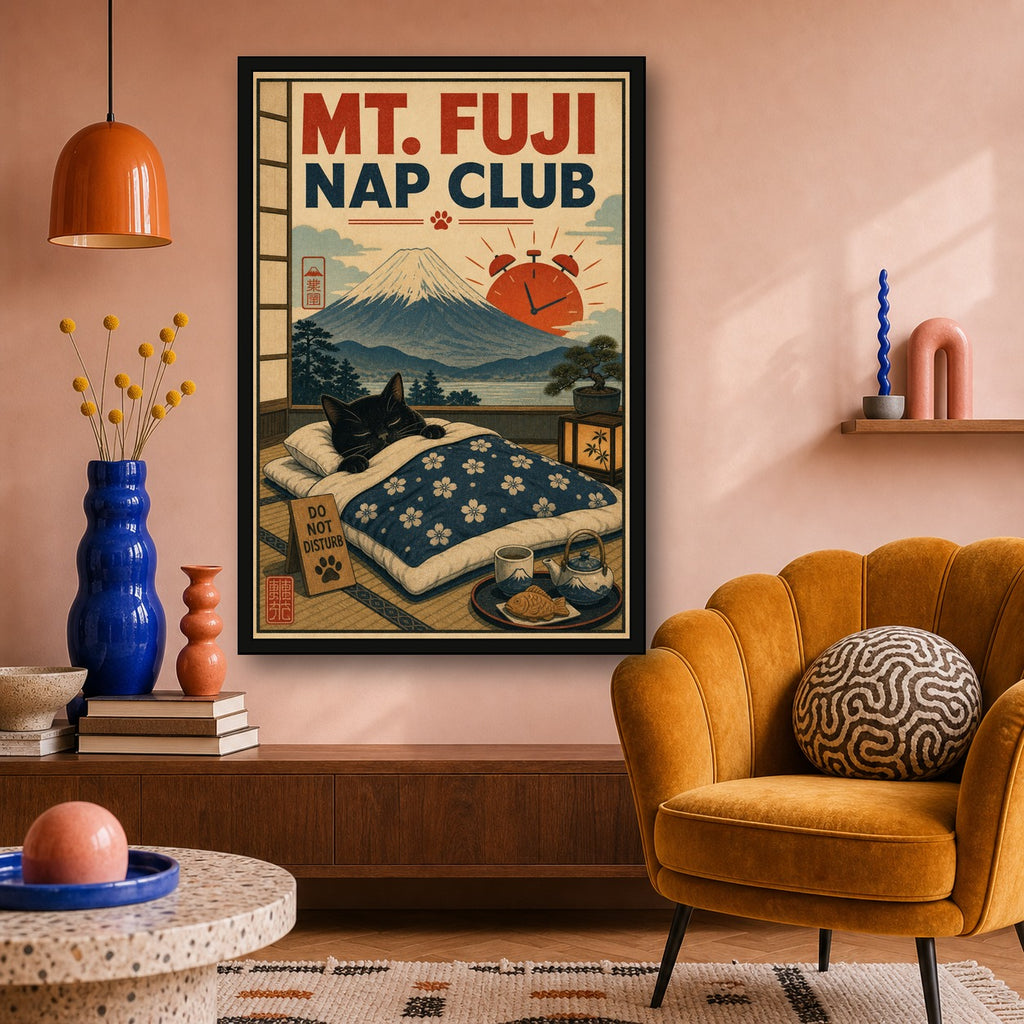 Mtfujinapclub Japanese Retro Poster Print - 2x3 room mockup
