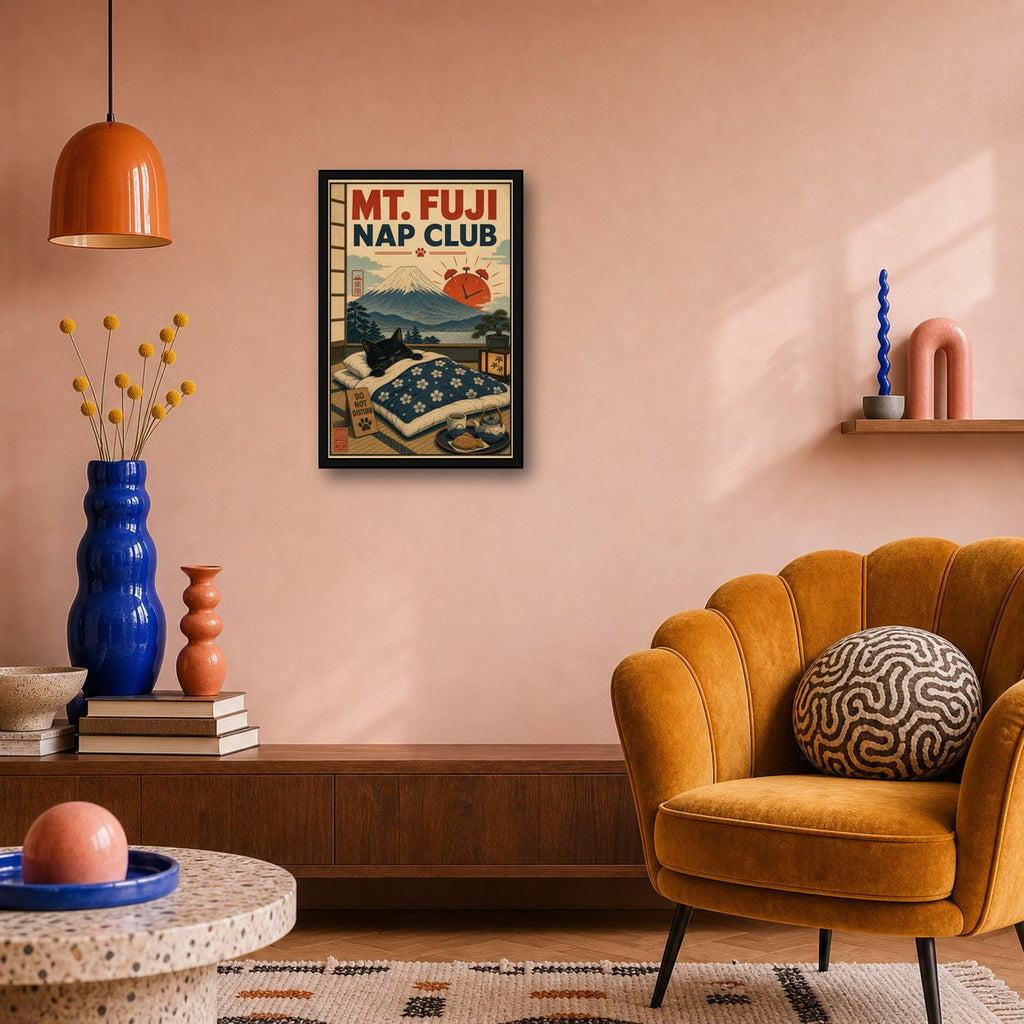 Mtfujinapclub Japanese Retro Poster Print - 2x3 room mockup