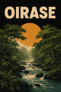 Oirase River Japanese Retro Poster Print