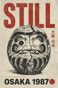 Osaka 1987 Still Daruma Poster, Retro Japanese Wall Art, Vintage Travel Print in Your Choice of Six Sizes
