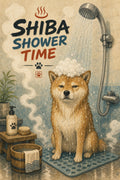 Shibashowertime Japanese Retro Poster Print