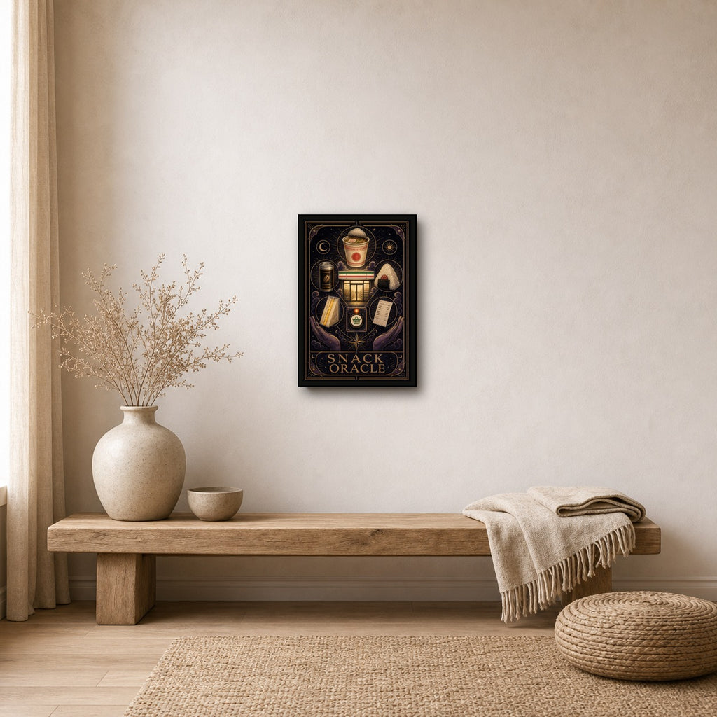 Snackoracle Japanese Retro Poster Print - 2x3 room mockup