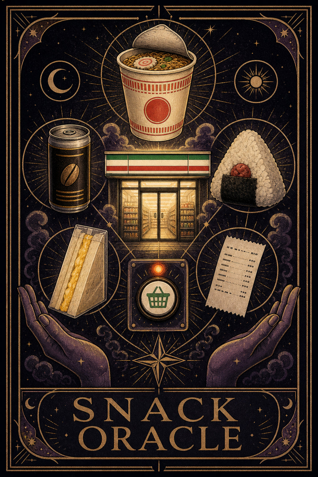Snackoracle Japanese Retro Poster Print