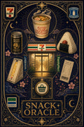 Snackoracle Logo Japanese Retro Poster Print