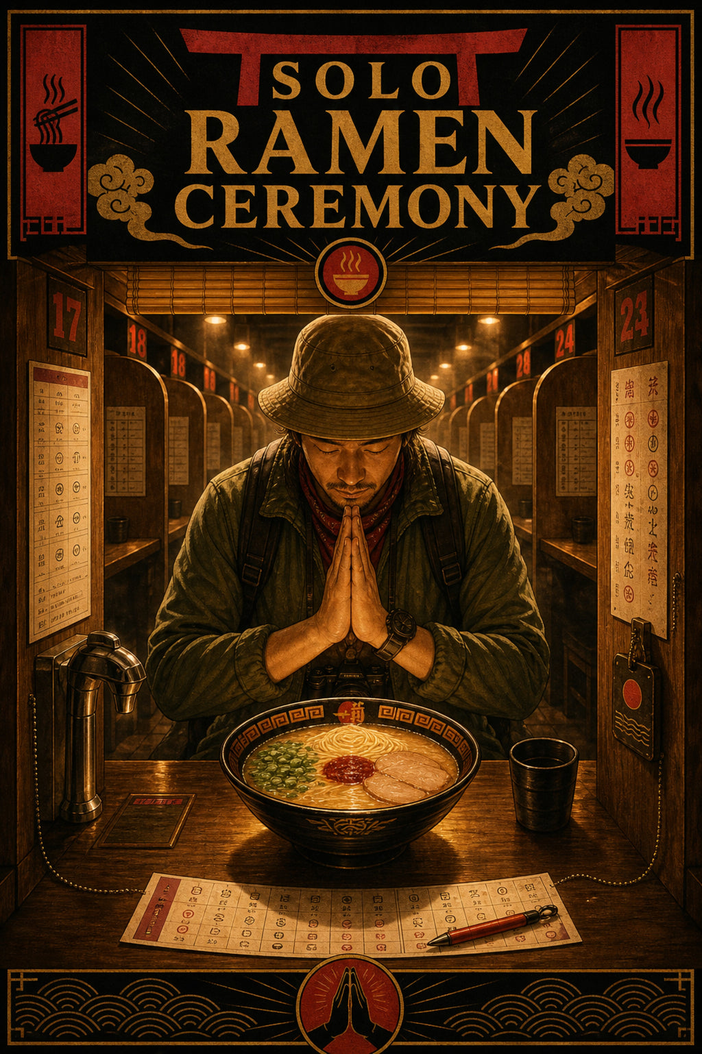 Soloramenceremony Japanese Retro Poster Print