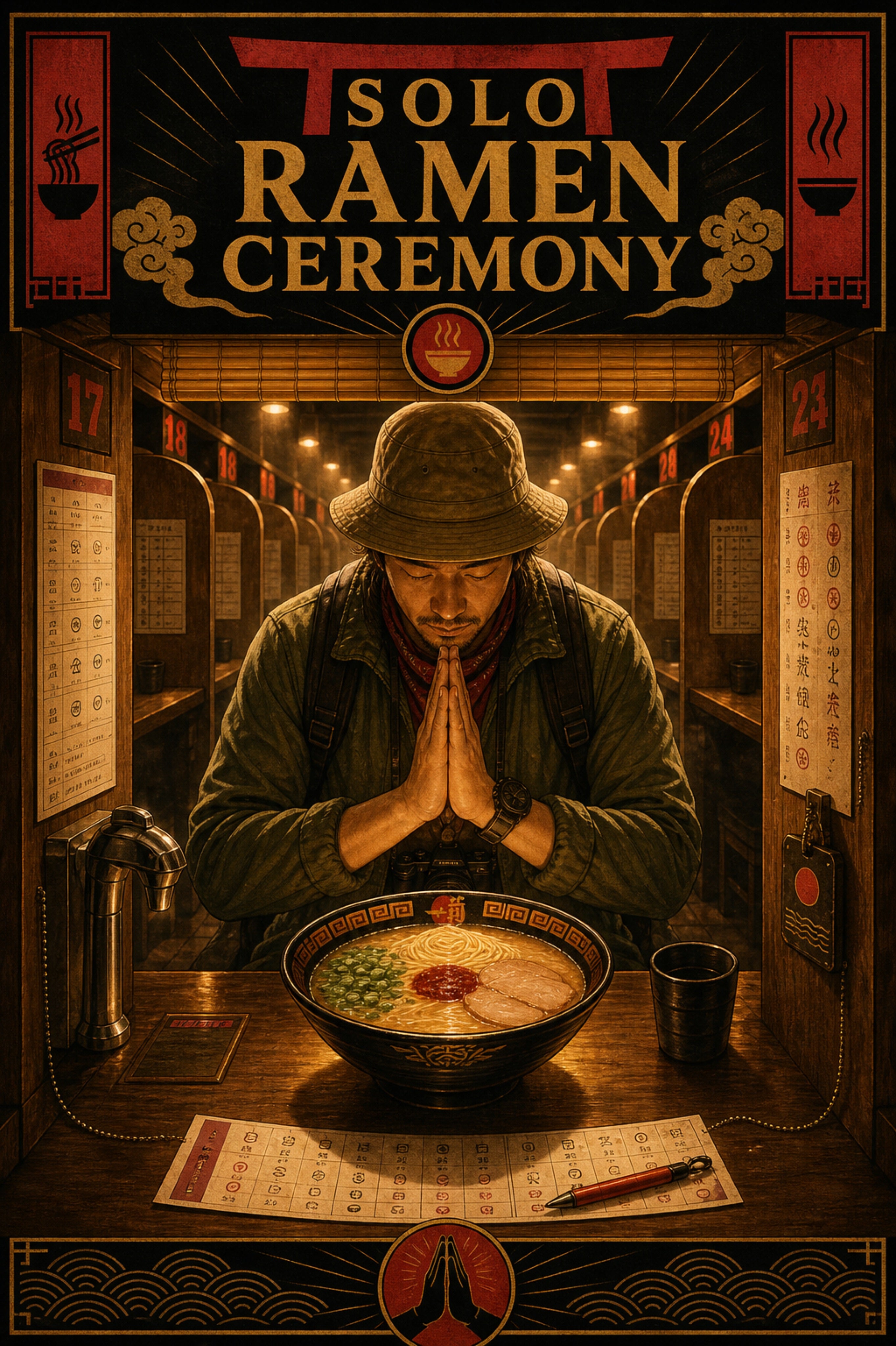 Soloramenceremony Japanese Retro Poster Print