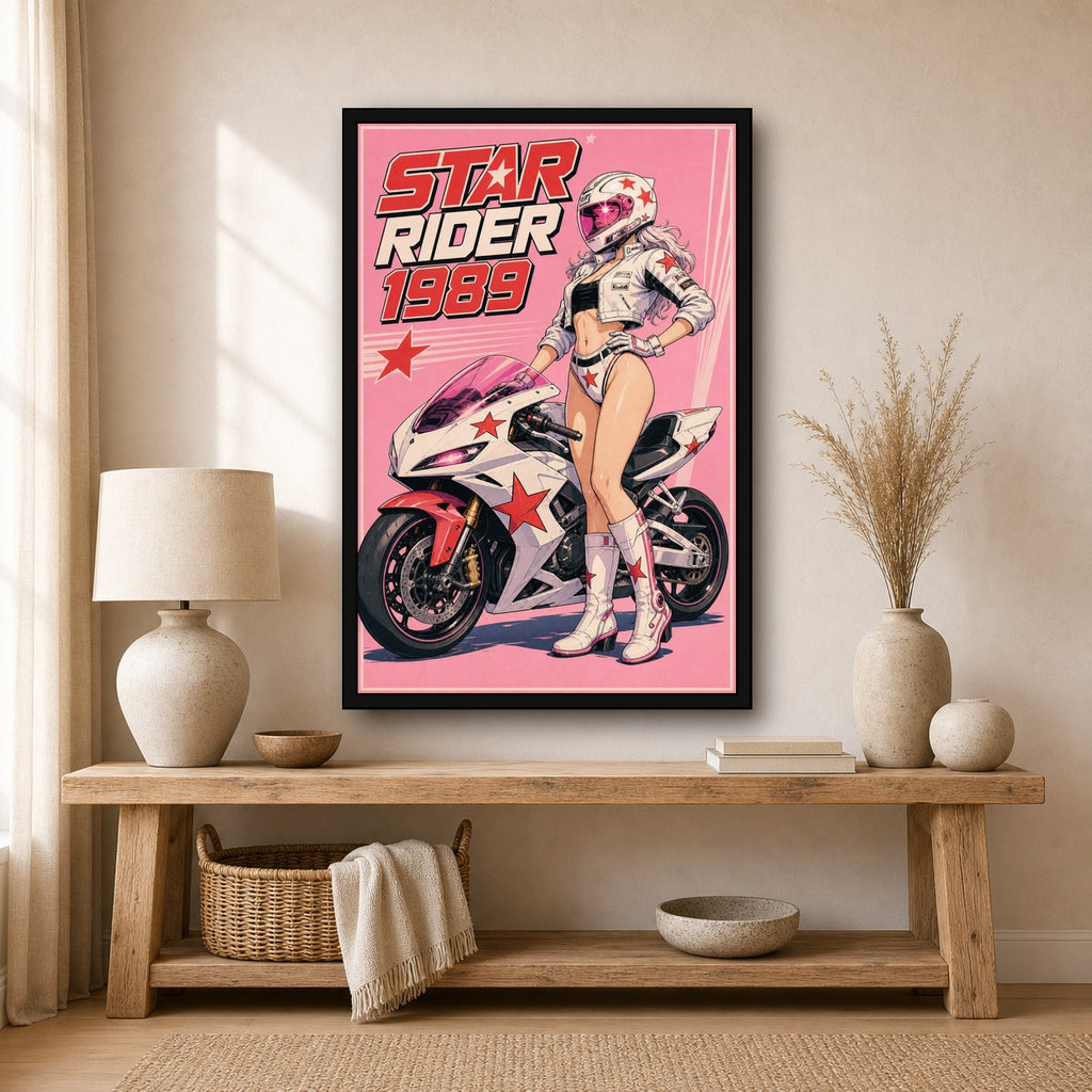 Starrider1989 Japanese Retro Poster Print - 2x3 room mockup