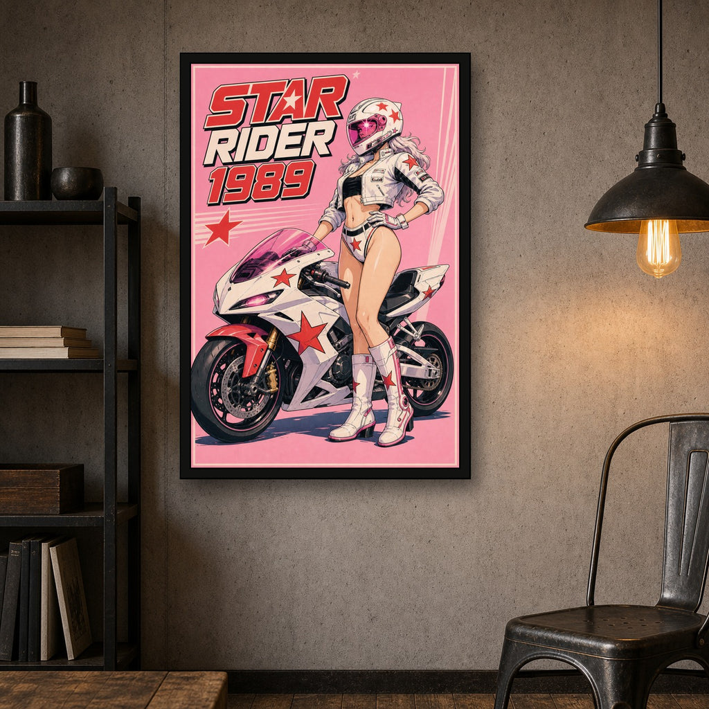 Starrider1989 Japanese Retro Poster Print - 2x3 room mockup