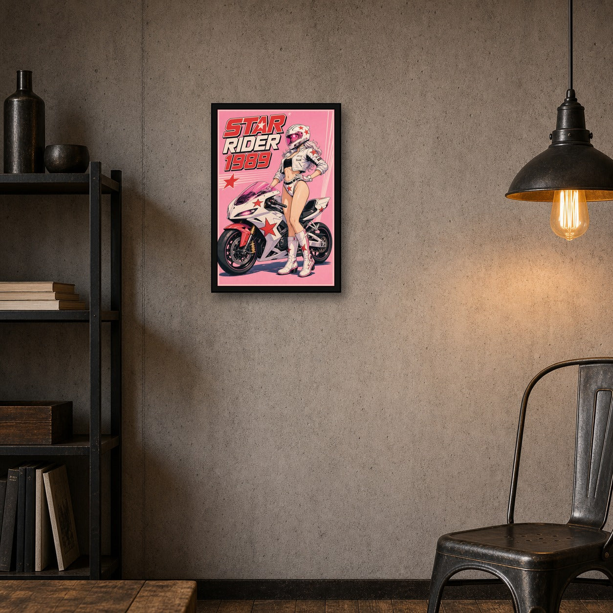 Starrider1989 Japanese Retro Poster Print - 2x3 room mockup