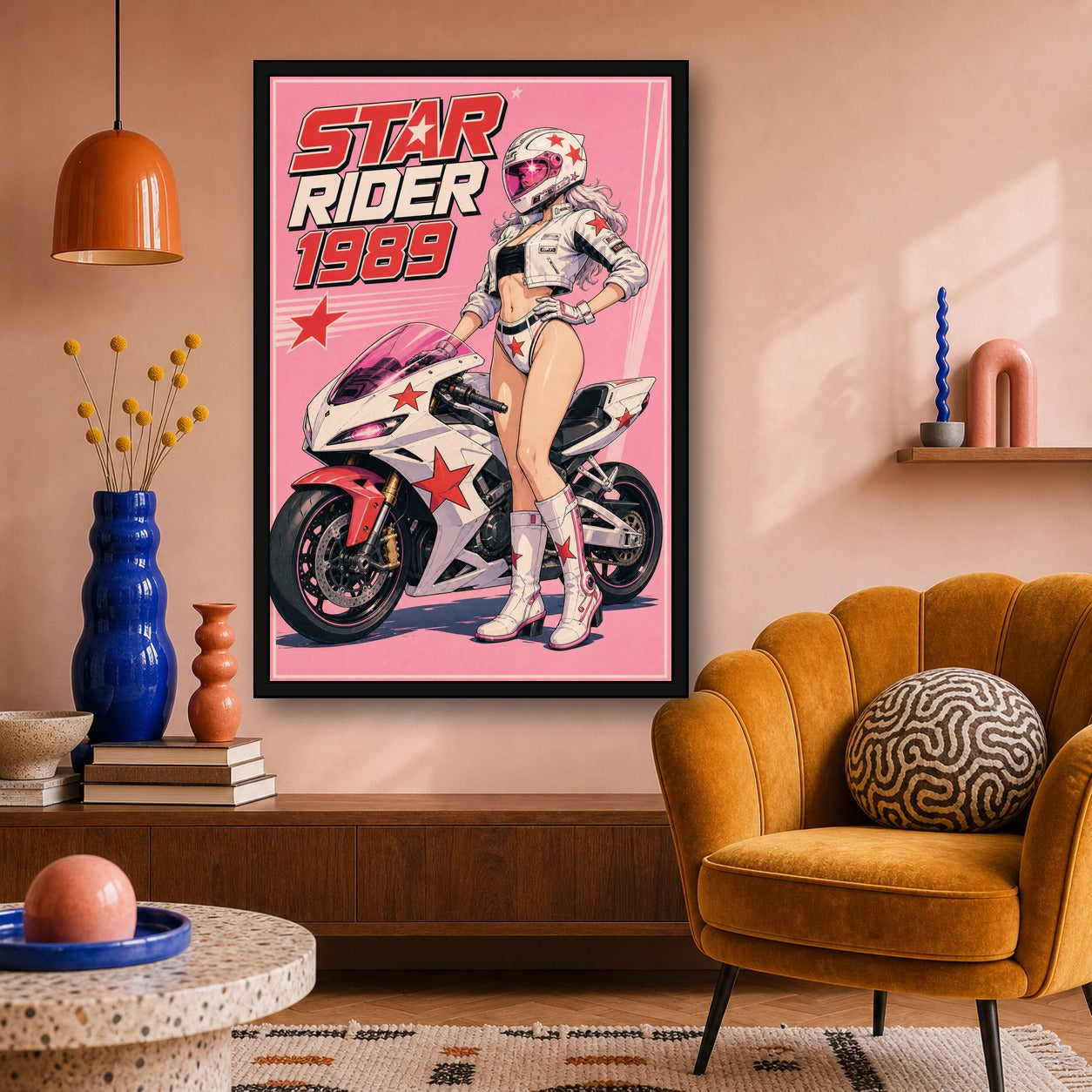 Starrider1989 Japanese Retro Poster Print - 2x3 room mockup