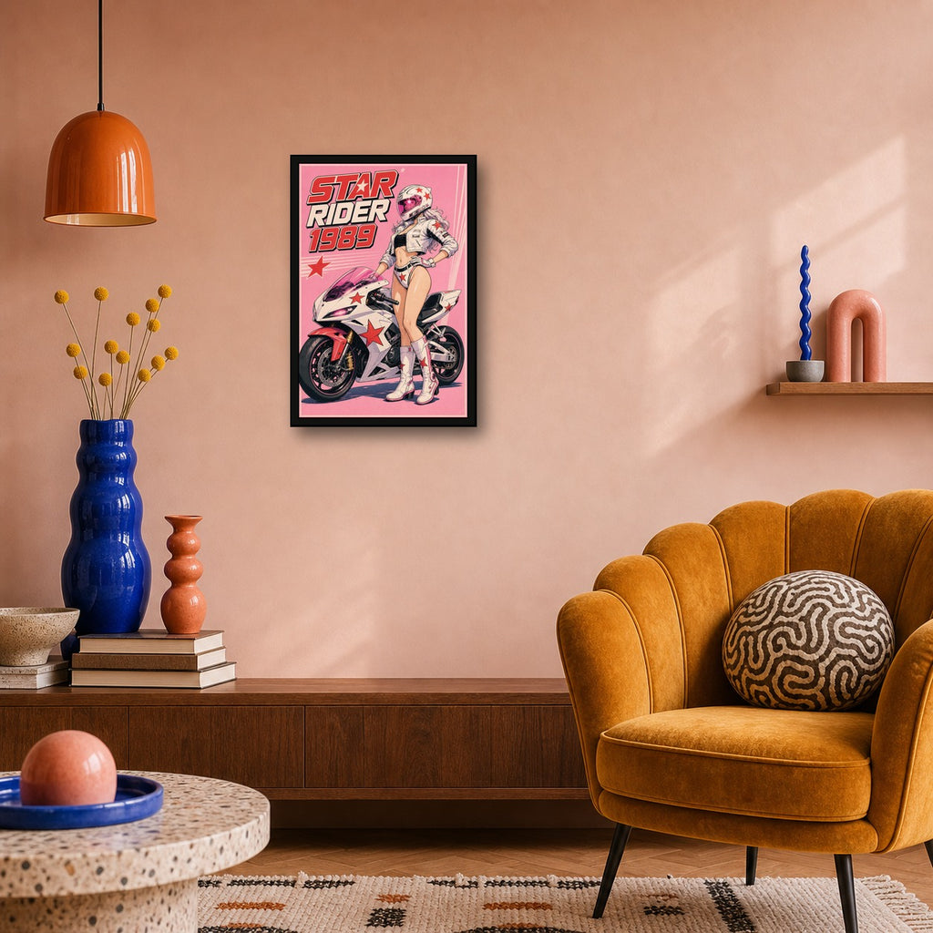 Starrider1989 Japanese Retro Poster Print - 2x3 room mockup