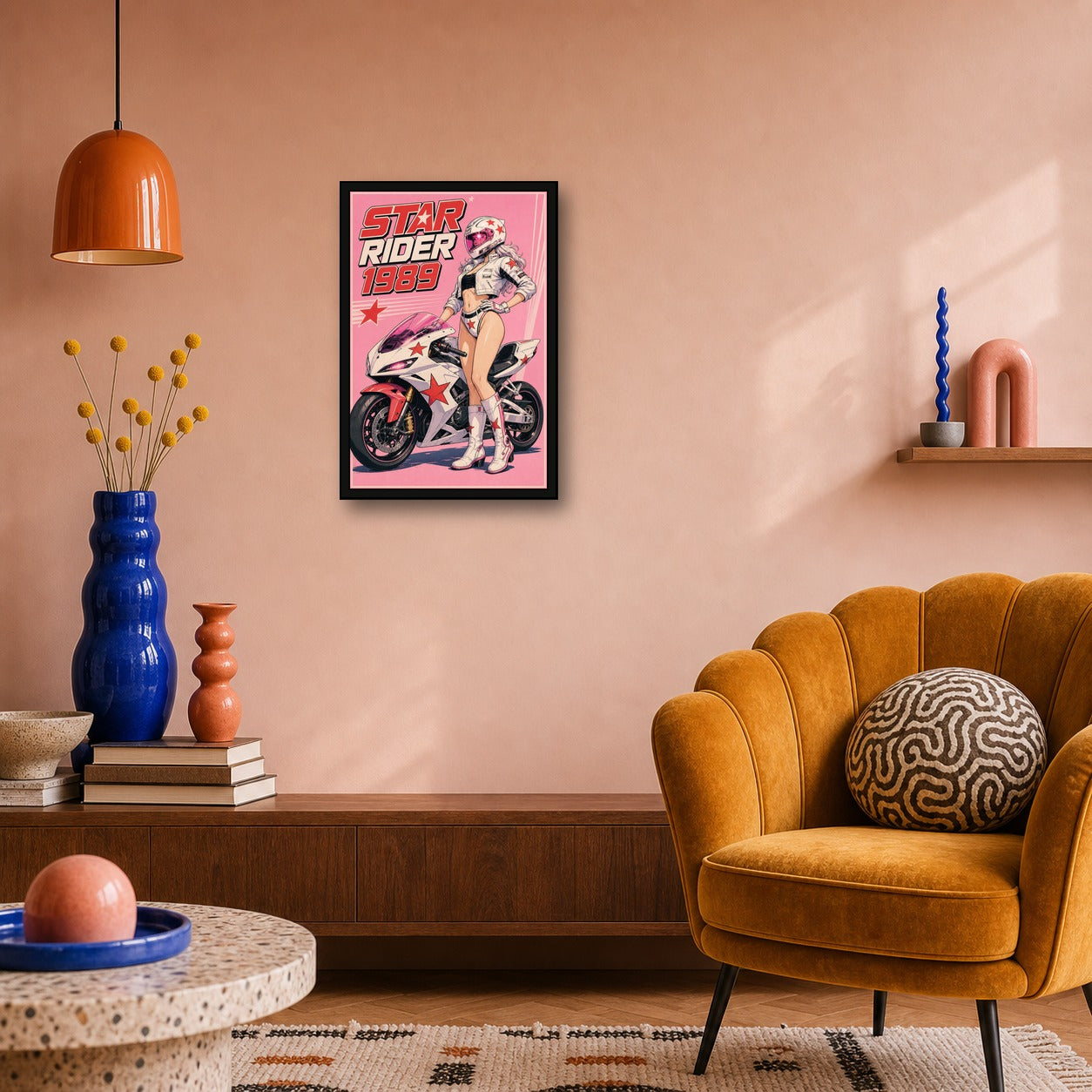 Starrider1989 Japanese Retro Poster Print - 2x3 room mockup