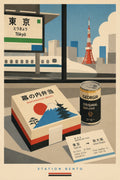 Station Bento Japanese Retro Poster Print