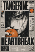 Tangerineheartbreak Japanese Retro Poster Print