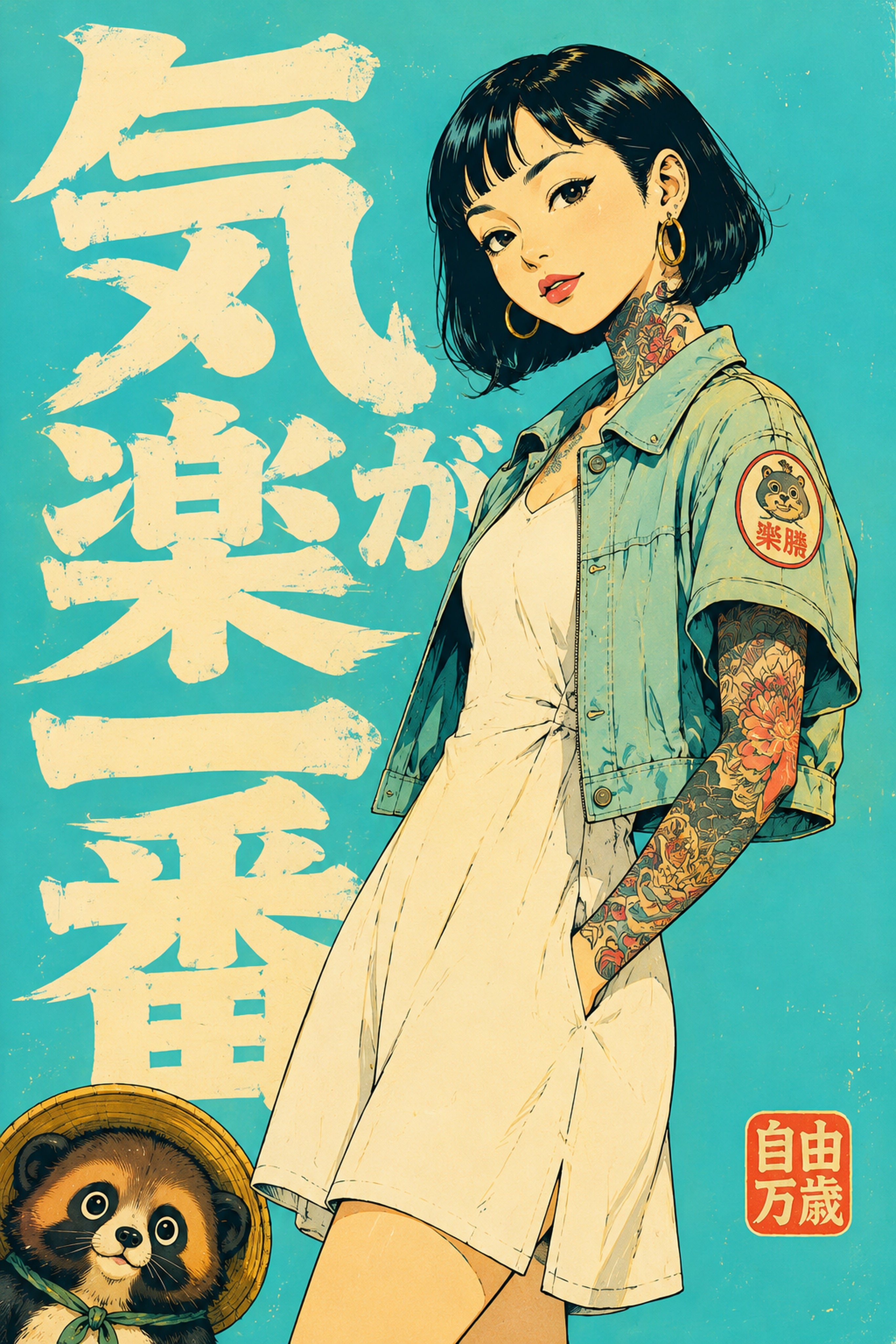 Tattoo Girl Clinic Japanese Poster