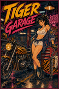 Tigergarage Japanese Retro Poster Print