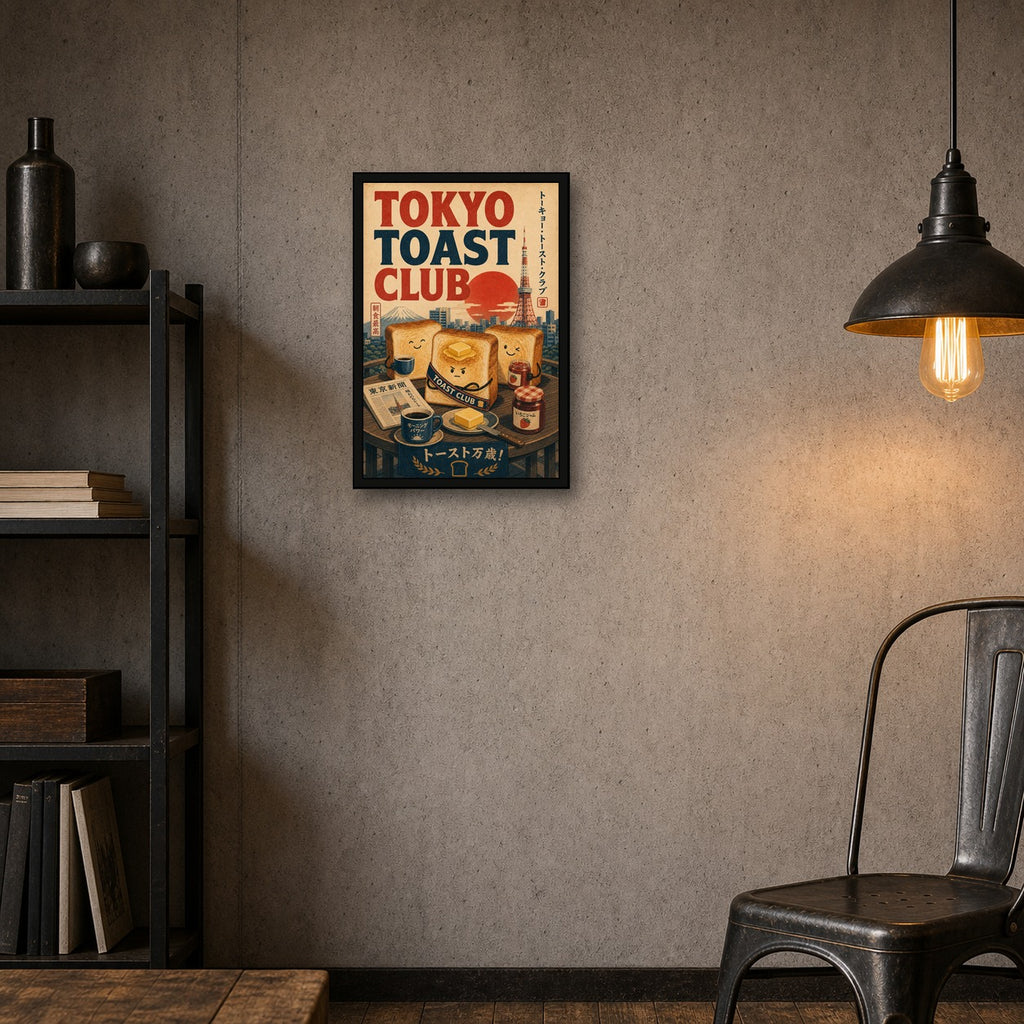 Tokyotoastclub Japanese Retro Poster Print - 2x3 room mockup