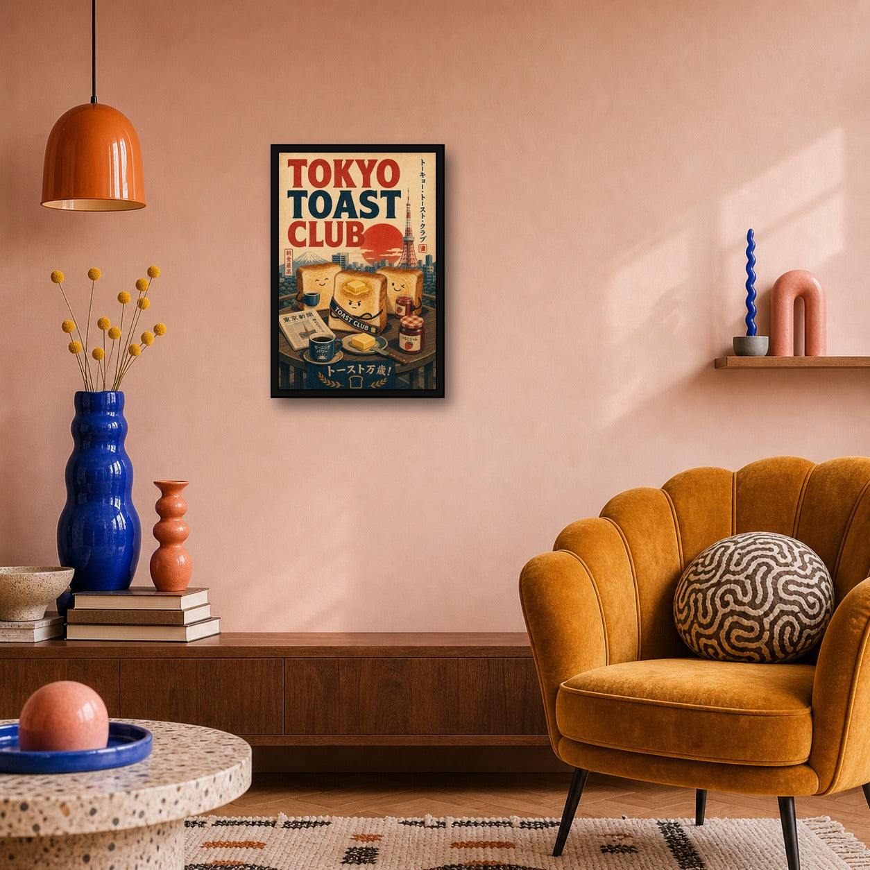 Tokyotoastclub Japanese Retro Poster Print - 2x3 room mockup