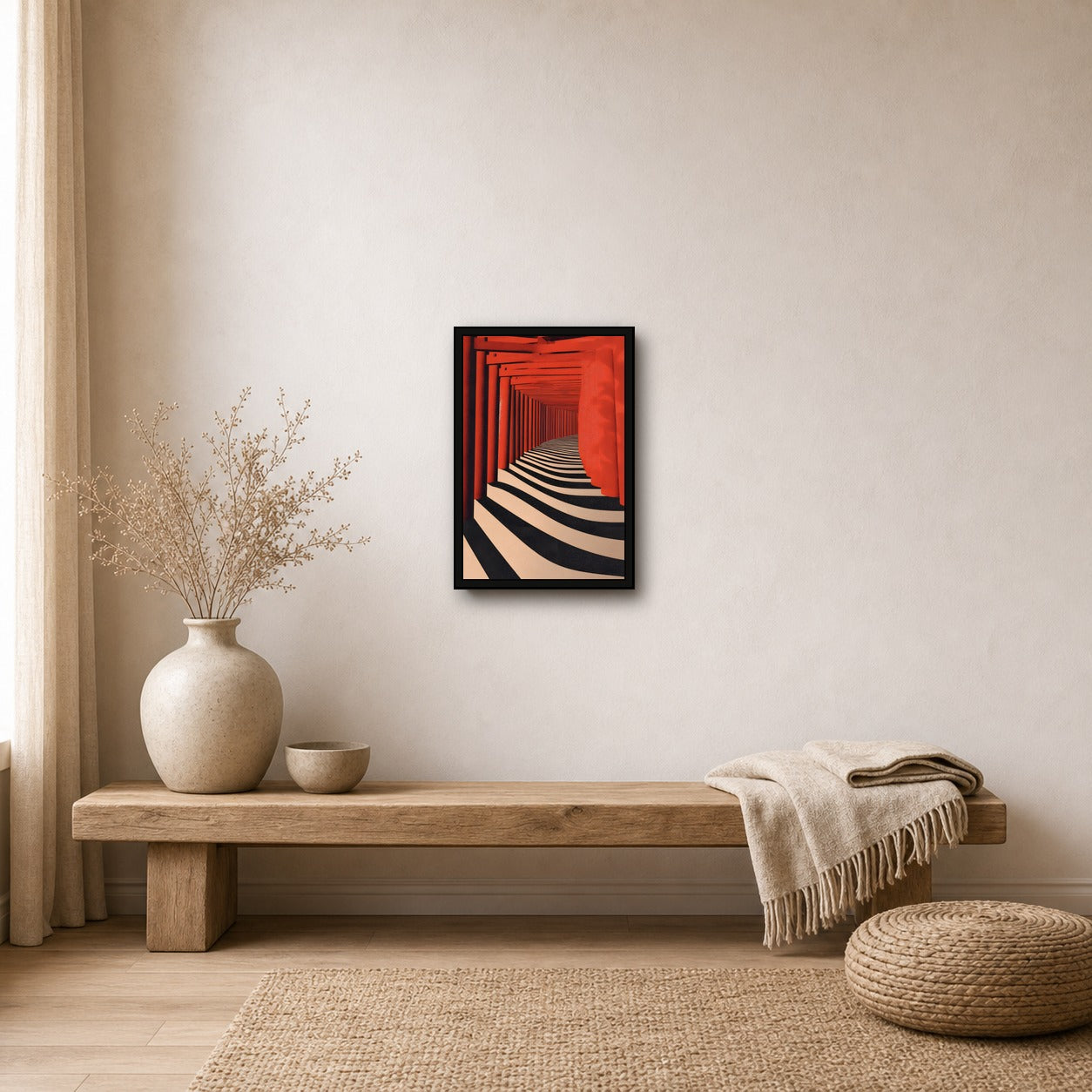 Torii Gate Poster, Japanese Shrine Wall Art, Japan Travel Print - 2x3 room mockup