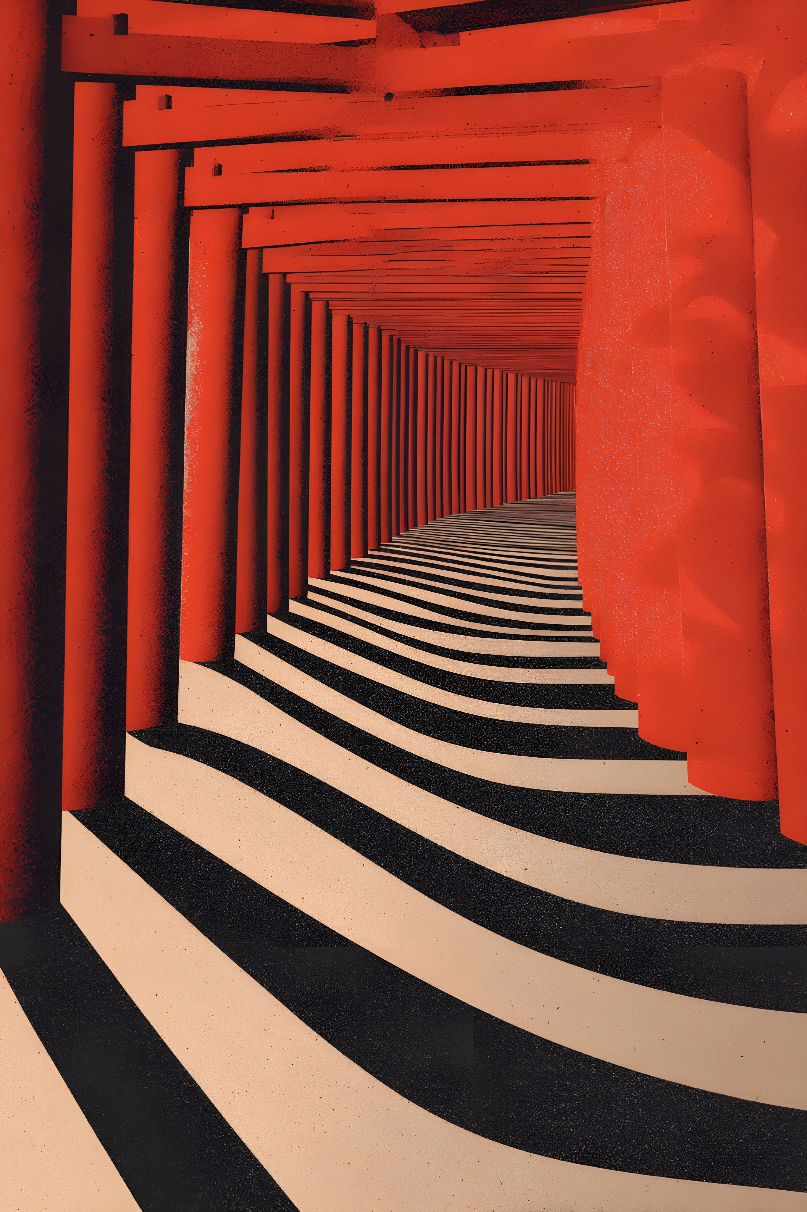 Torii Gate Poster, Japanese Shrine Wall Art, Japan Travel Print