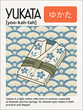 Yukata Japanese Robe Art Print, Serene Japan Travel Poster, Asian Wall Decor in Multiple Sizes - corrected 3x4 flat artwork