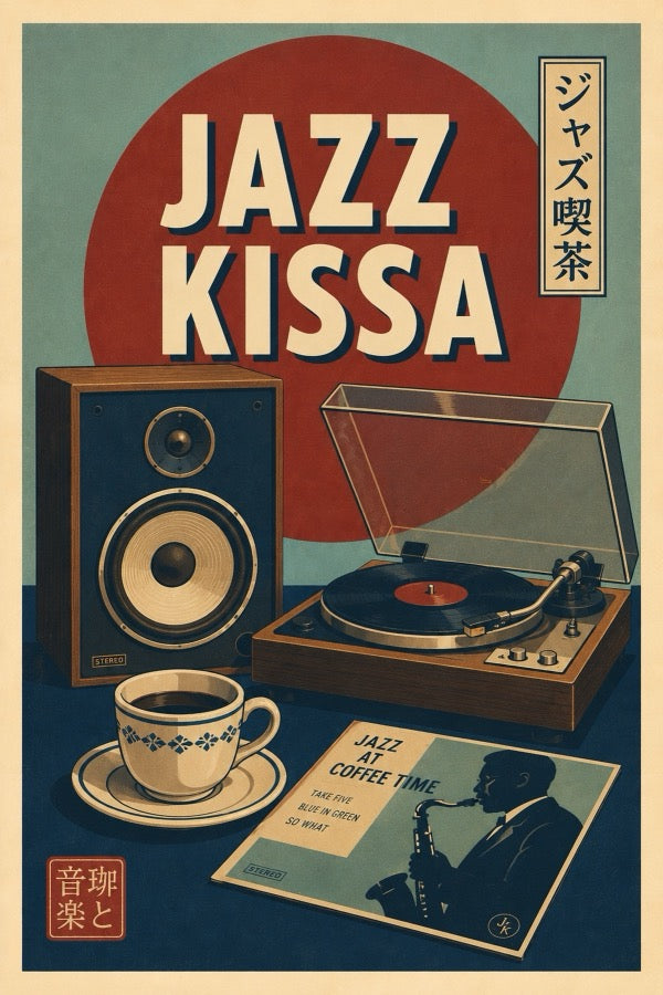 Jazz Kissa Japanese Retro Poster Print