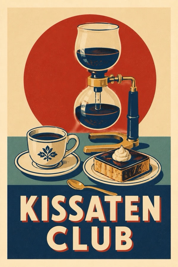 Kissaten Club Japanese Retro Poster Print