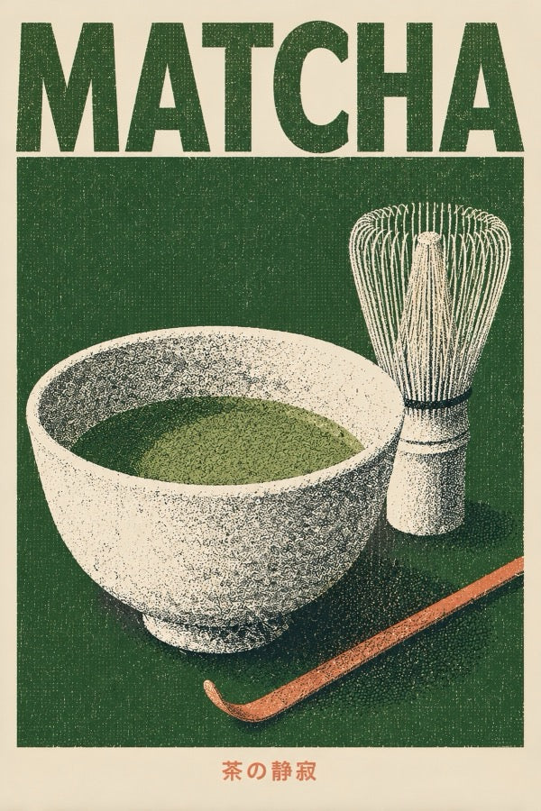 Matcha Green Poster Japanese Retro Poster Print