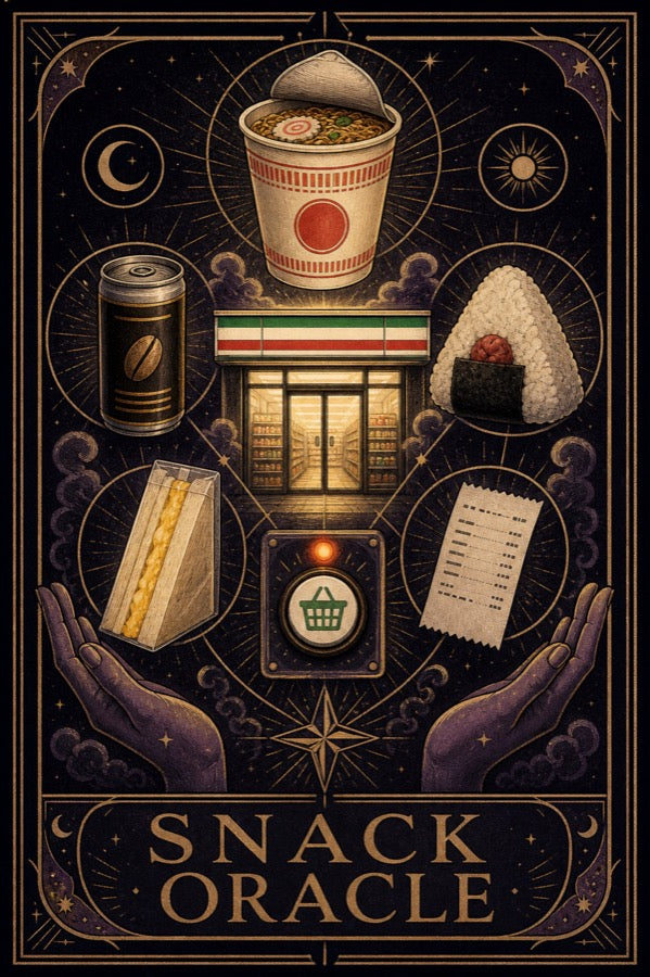 Snackoracle Japanese Retro Poster Print